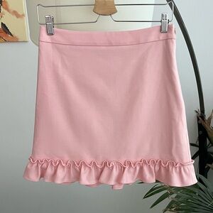 NWT Brooks Brothers Wool Blend Ruffle Trim Skirt